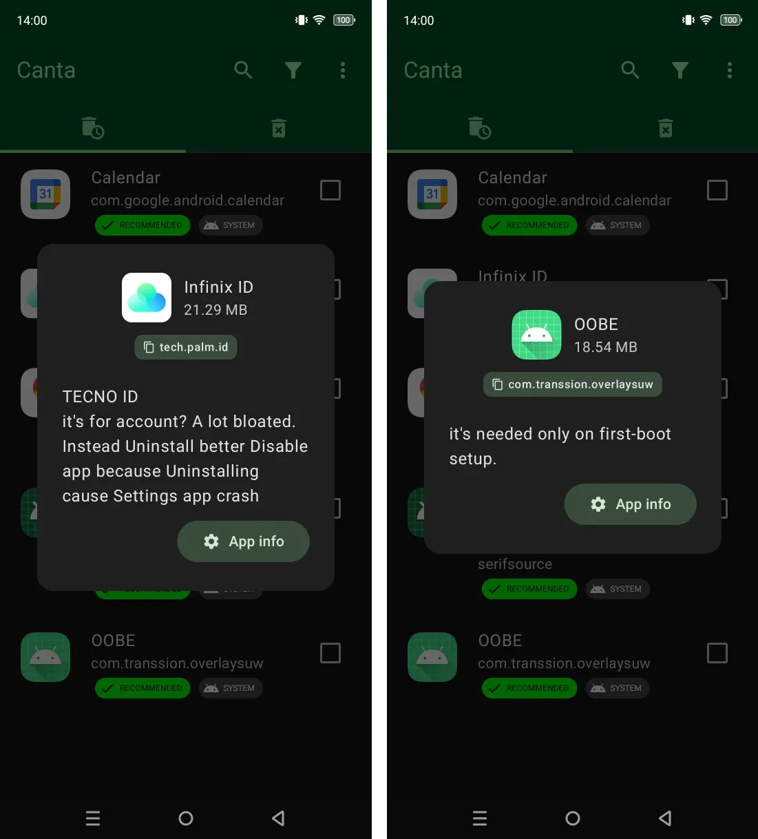 XOS protected apps